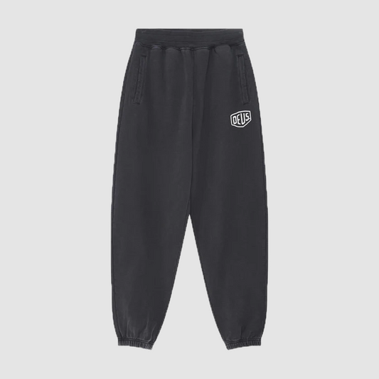Shield Garment Dyed Track Pant Black