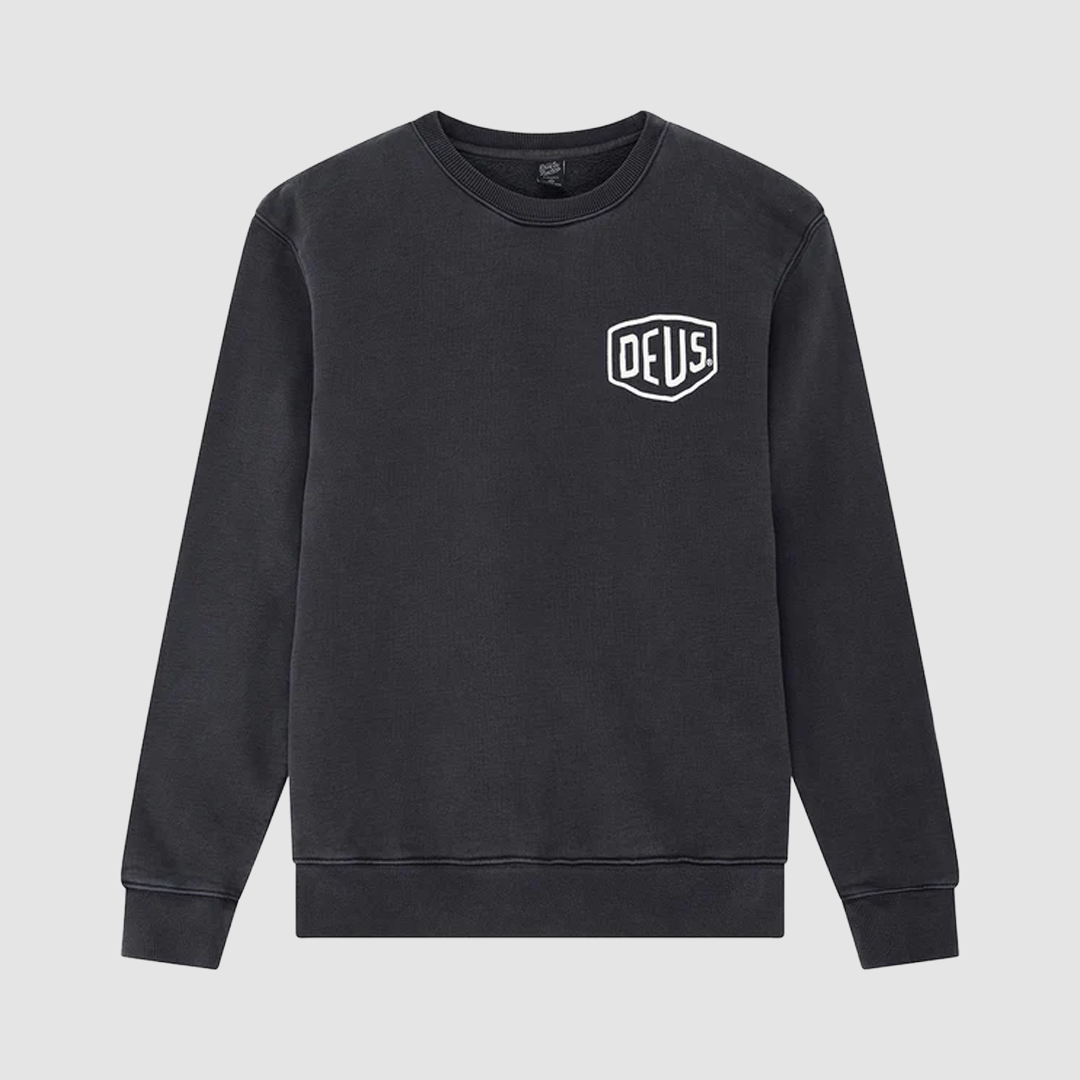 Shield Garment Dyed Crew Black