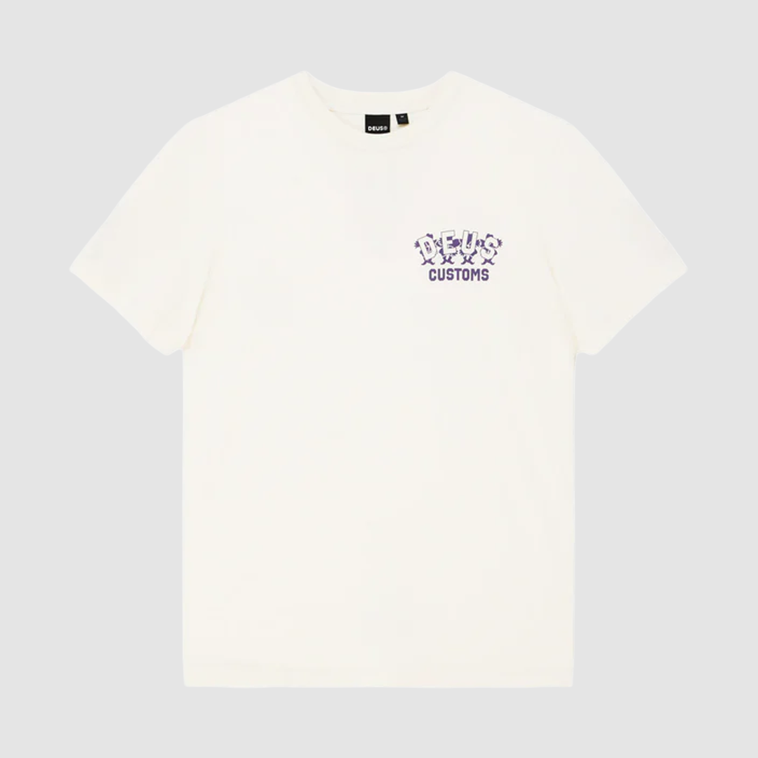 Fancy Pansy T-Shirt Vintage White