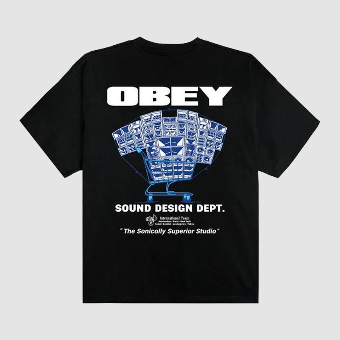 Obey Sound Design Dept T-Shirt Black