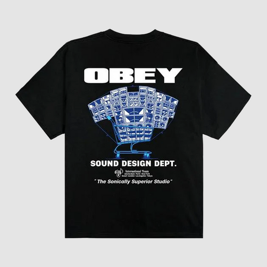 Obey Sound Design Dept T-Shirt Black