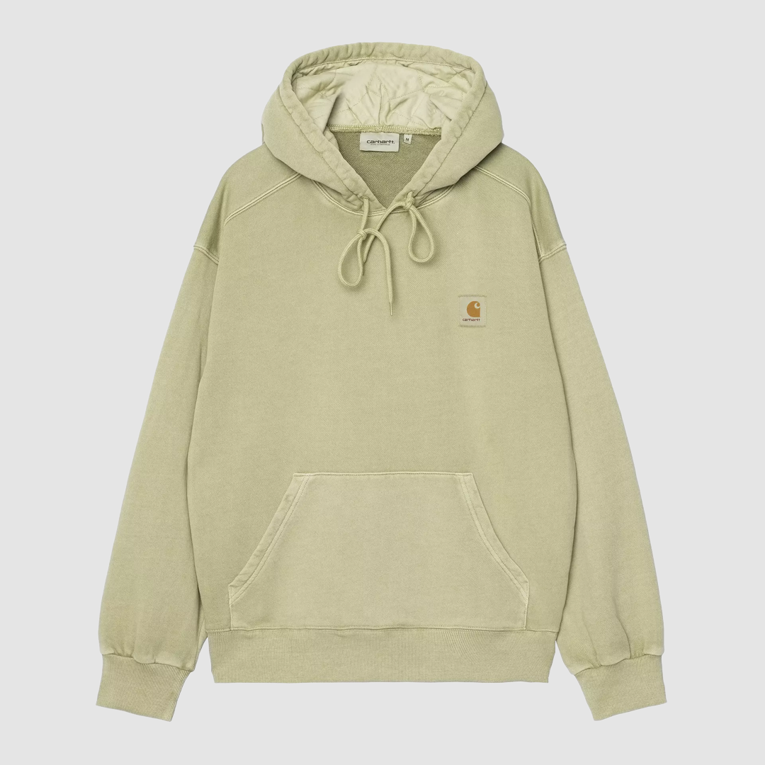 Hooded Nelson Sweat Gentle Green Garment Dyed