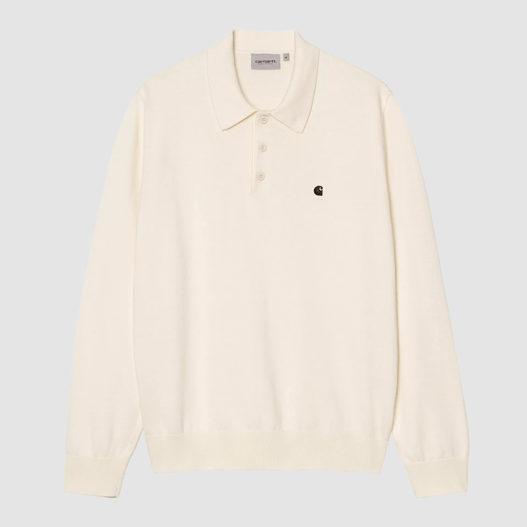 L/S Madison Polo Knit Cinnerus / Black