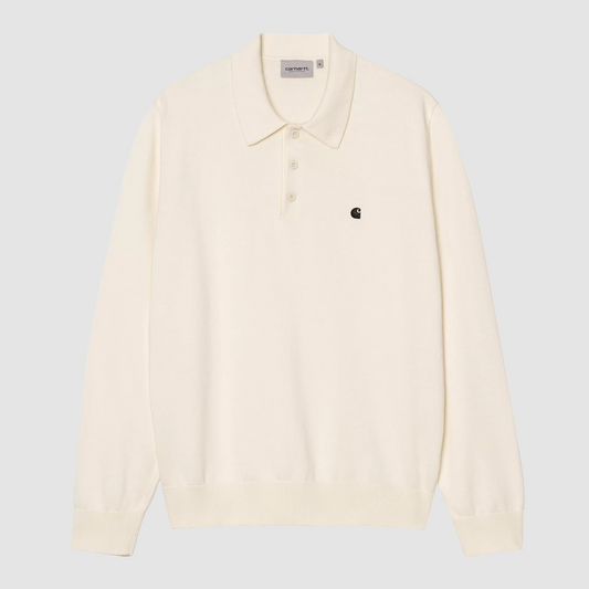 L/S Madison Polo Knit Cinnerus / Black