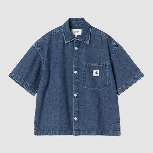 W' S/S Lovilia Shirt Blue Stone Washed