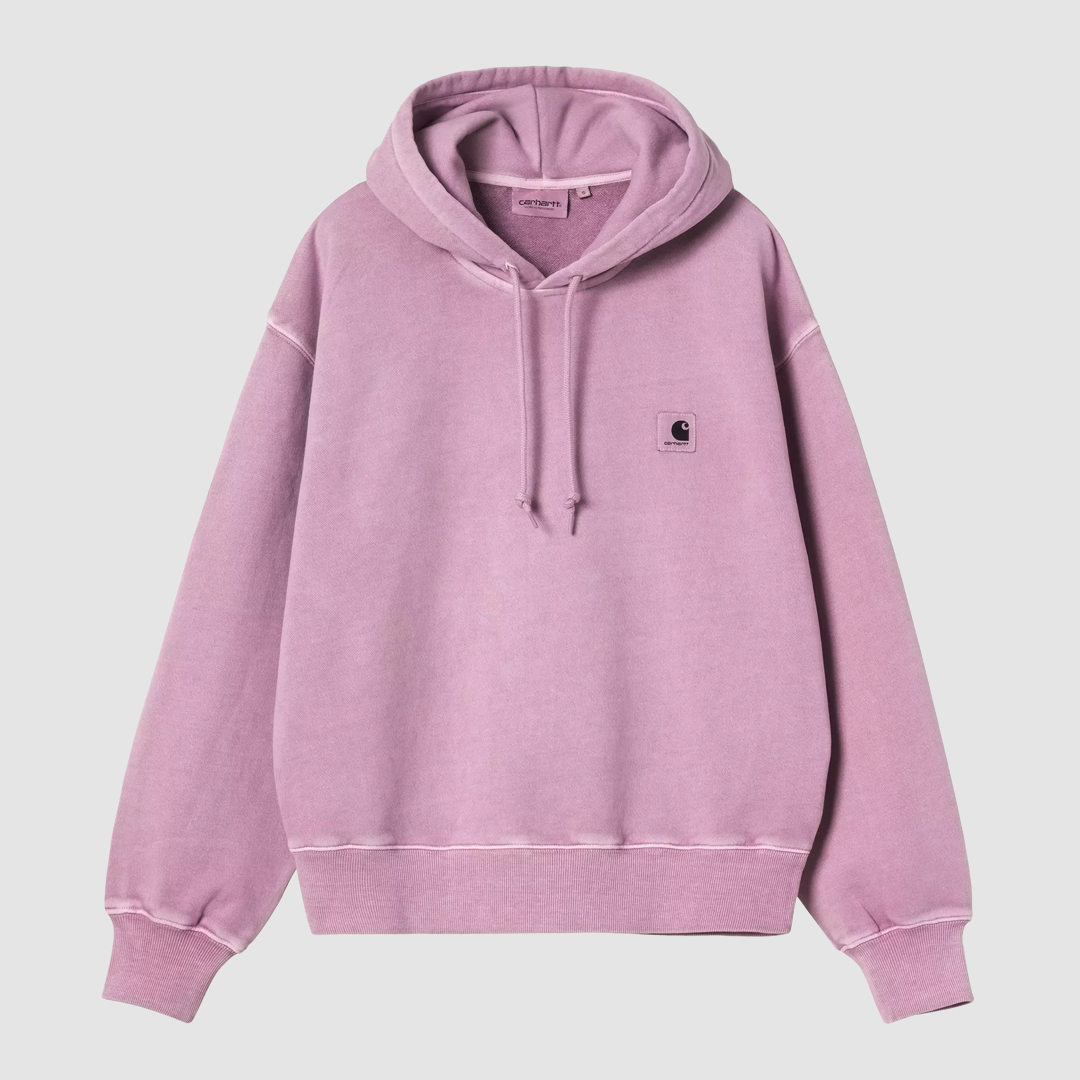 W' Hooded Nelson Sweat Gentle Purple Garment Dyed