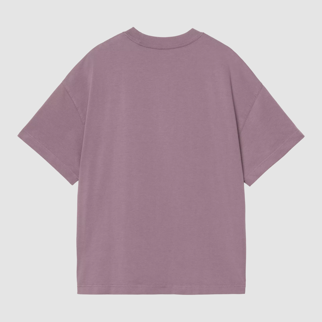 S/S Link Script T-Shirt Phlox / White