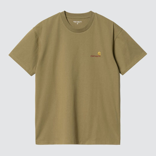 S/S American Script T-Shirt Larch