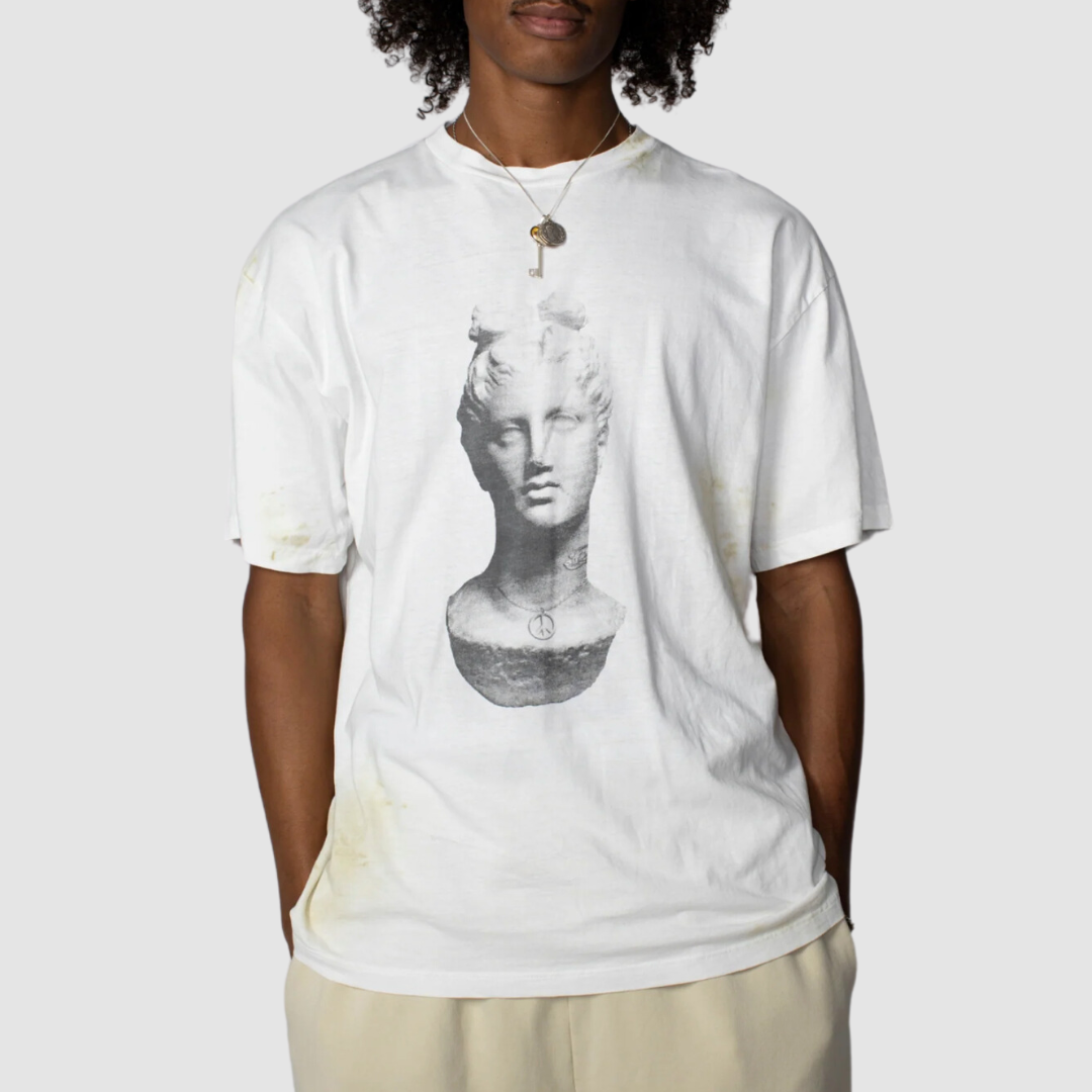 Aged Statue SS Tee Off White