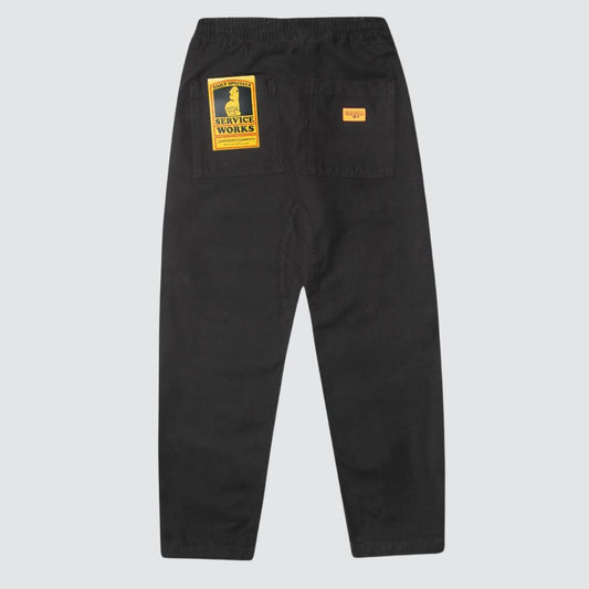 Classic Canvas Chef Pants Black