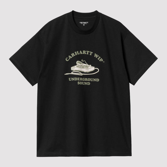 S/S Underground Sound T-Shirt Cotton Black