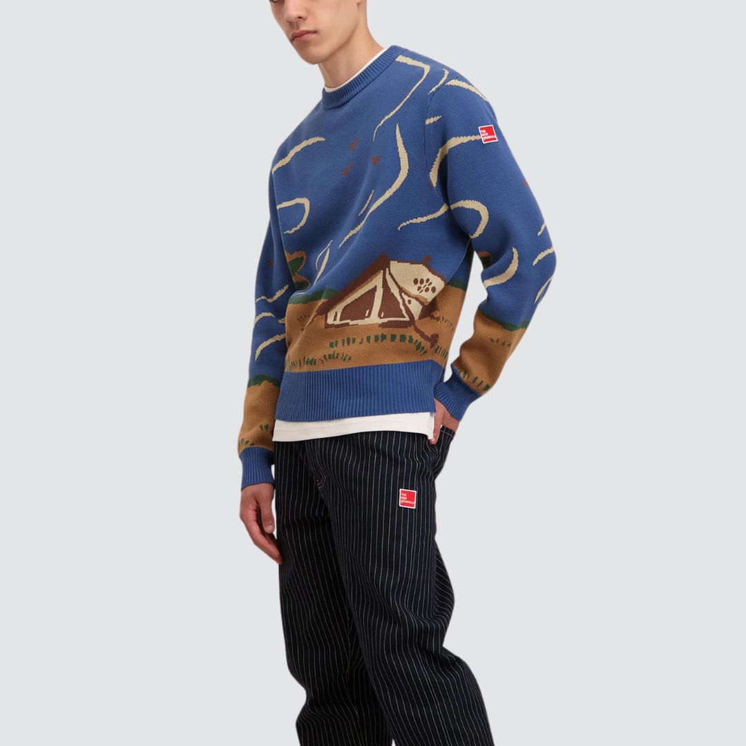 Camping Knit Crewneck Wild Wind