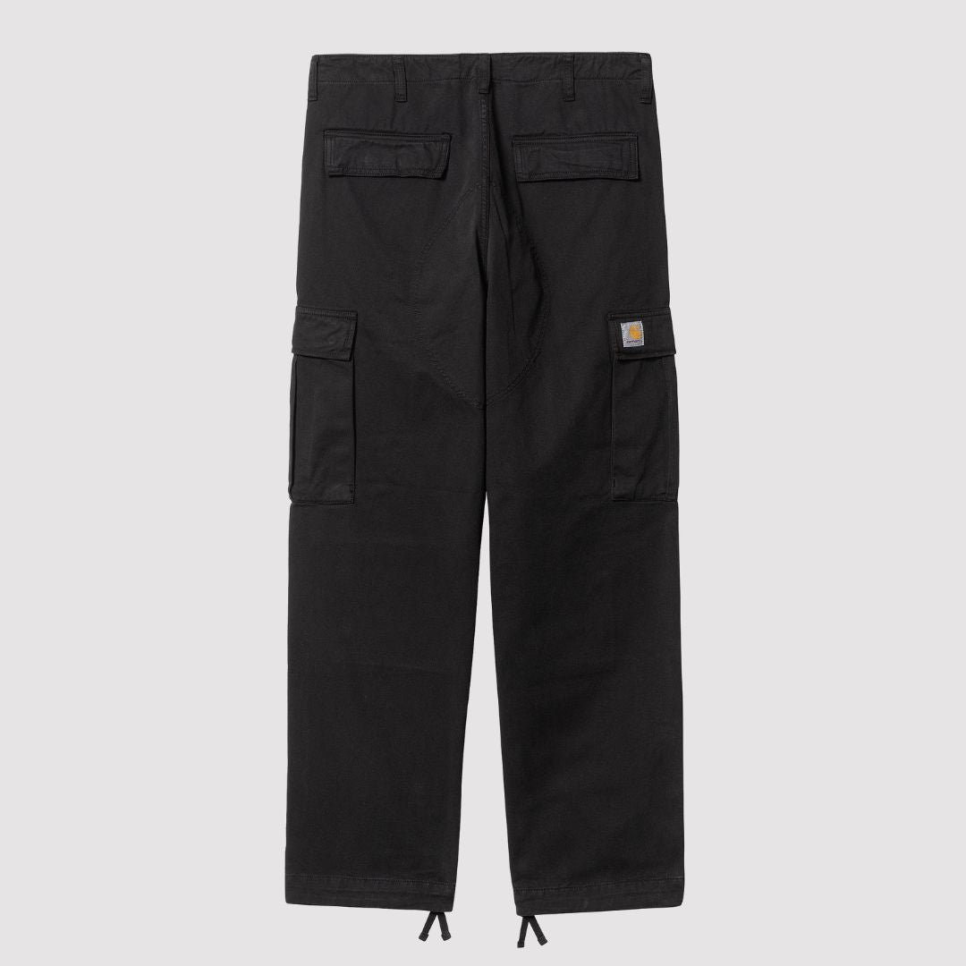 Regular cargo Pant Black Garment Dyed