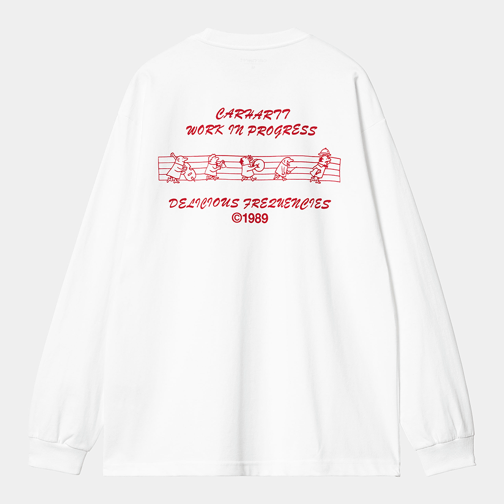 L/S Delicious Frequencies T-Shirt White