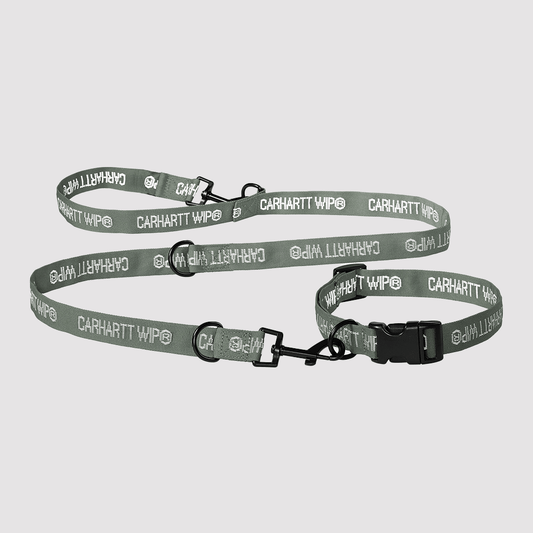 Tour Dog Leash & Collar Smoke Green / Reflective