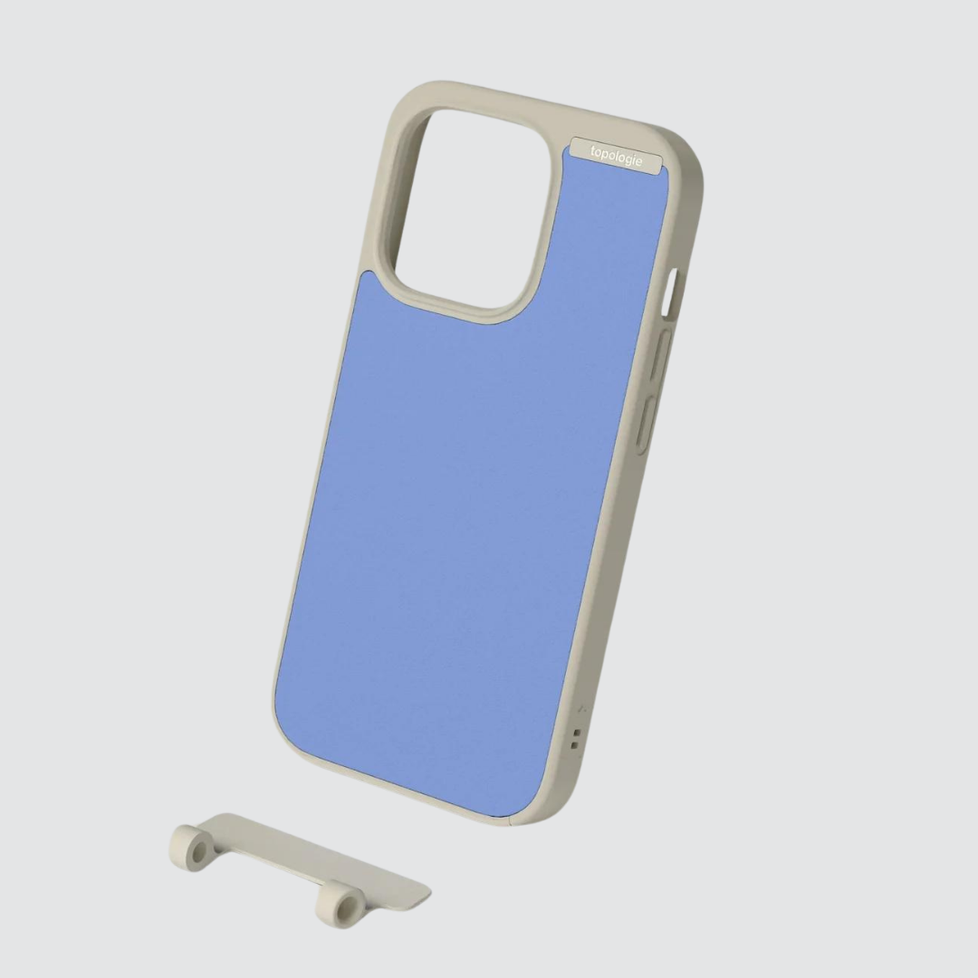 Topologie Bump Phone Case Matte Moon / Blue Lilac iPhone 13/14