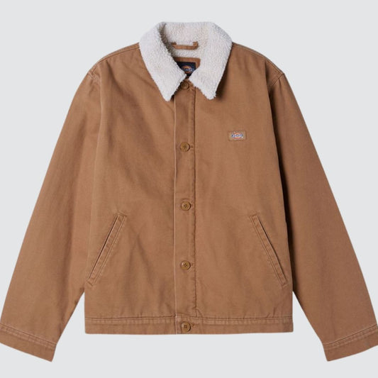 Dickies Duck Canvas Deck Jacket Stones Washed Brown Duck