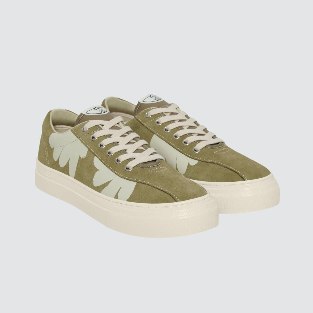 Dellow (Cup) Shroom Hands Suede Moss / White