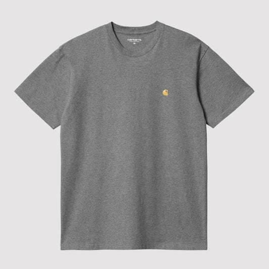 S/S Chase T-Shirt Dark Grey Heather / Gold