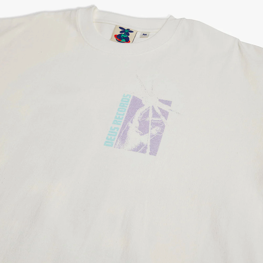 Time And Sound Tee Vintage White