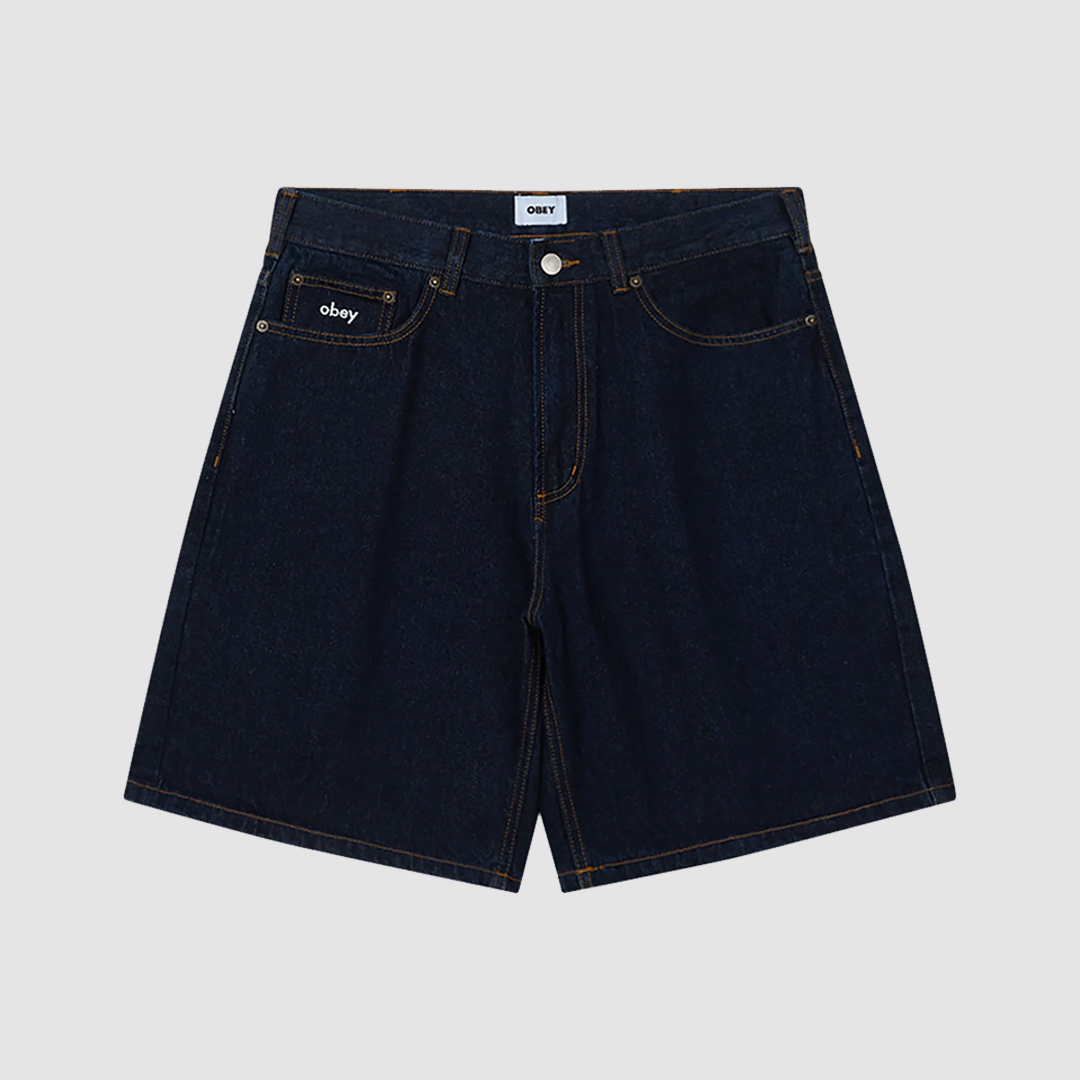 Bigwig Baggy Denim Short Pelican Rinsed Indigo
