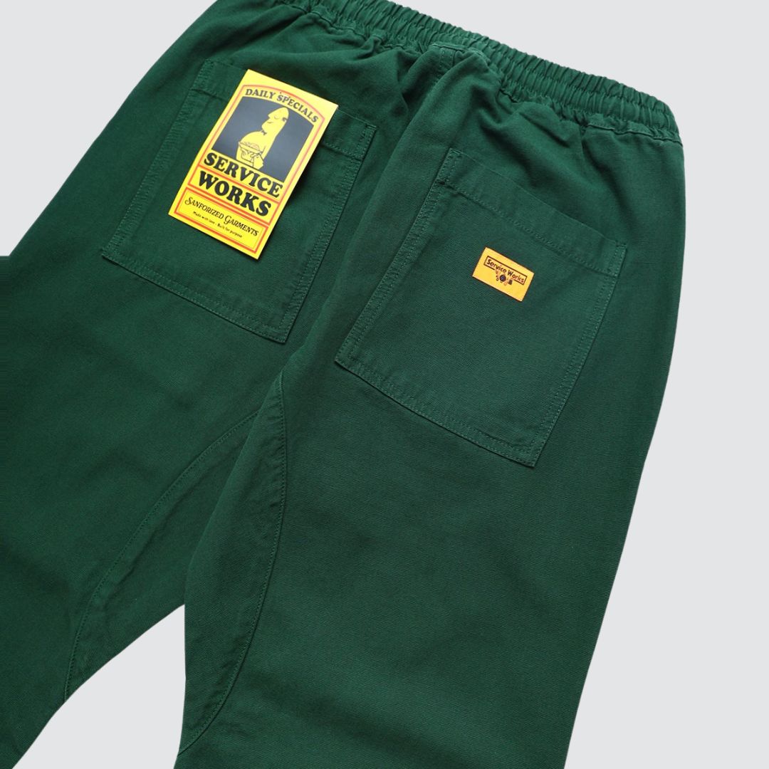 Classic Canvas Chef Pants Forest