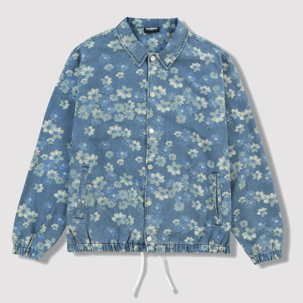 Garden Denim Coach Jacket Indigo