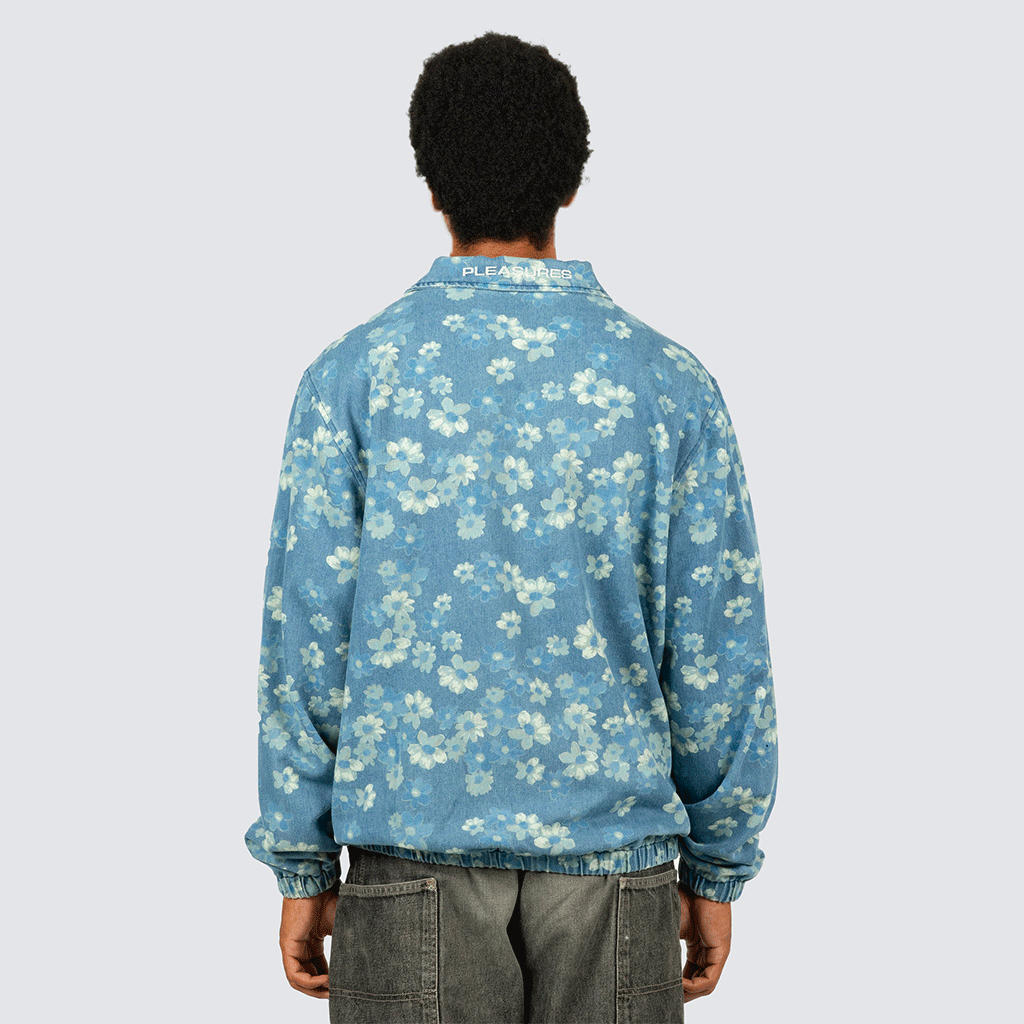 Garden Denim Coach Jacket Indigo