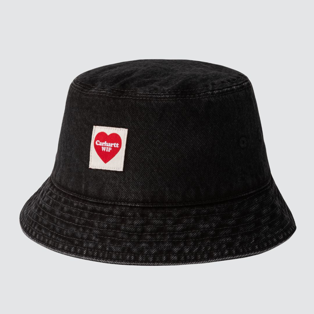 Nash Bucket Hat Black Stone Washed