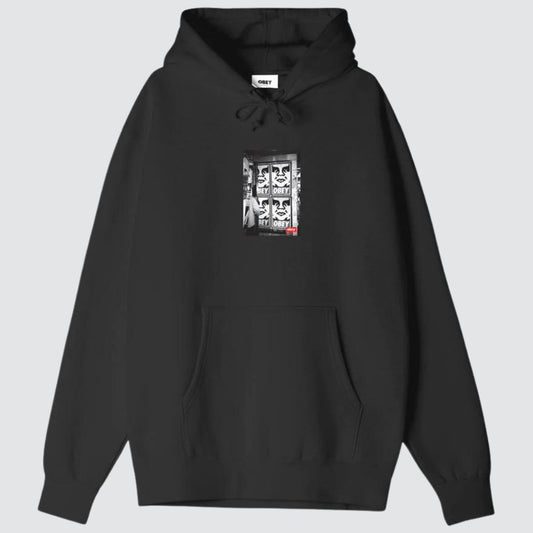 Obey Icon Photo Hoodie Black