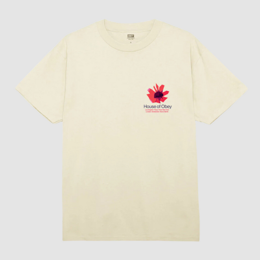 House Of Obey Floral T-Shirt Cream