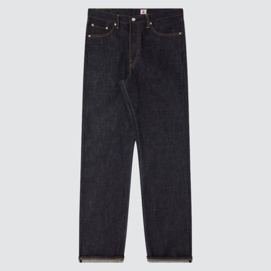Loose Straight Jeans Blue Unwashed