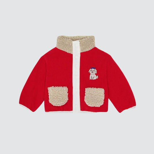 Red Polar Baby Jacket Red