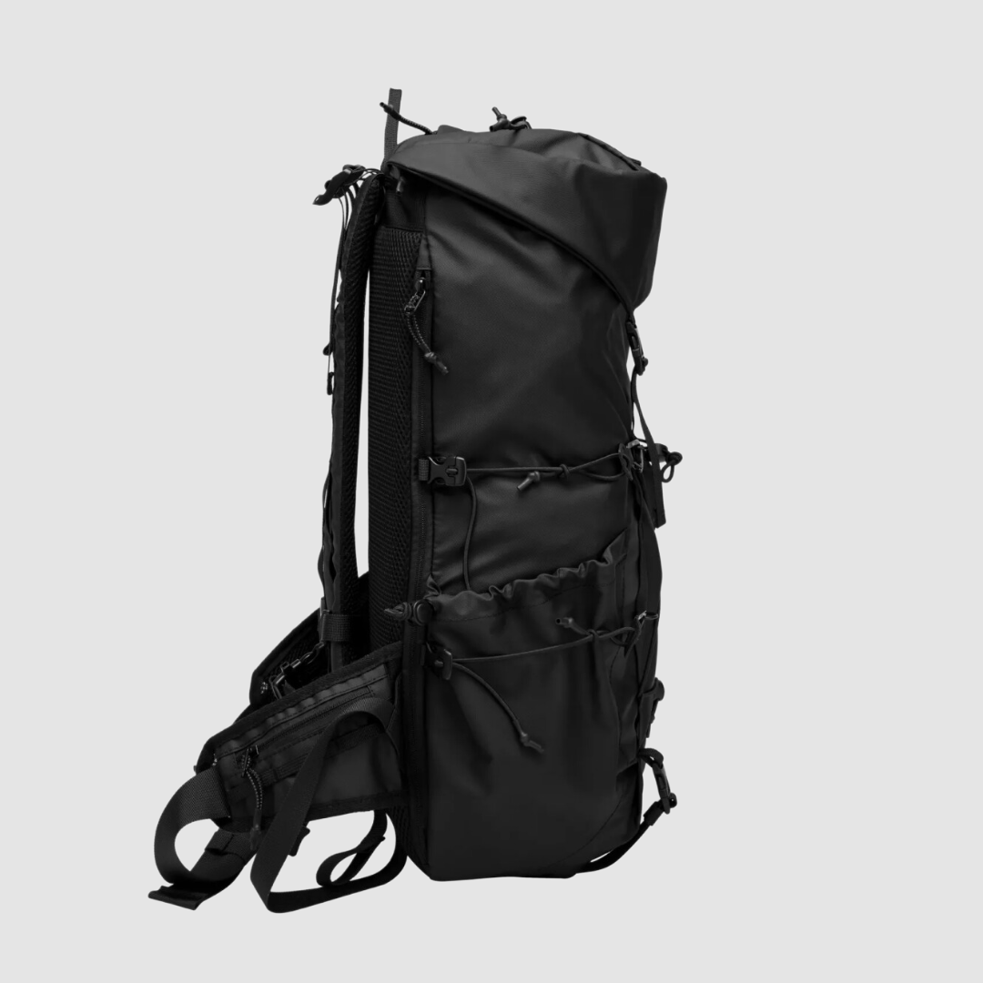 Maller Large Flap Over Backpack Black