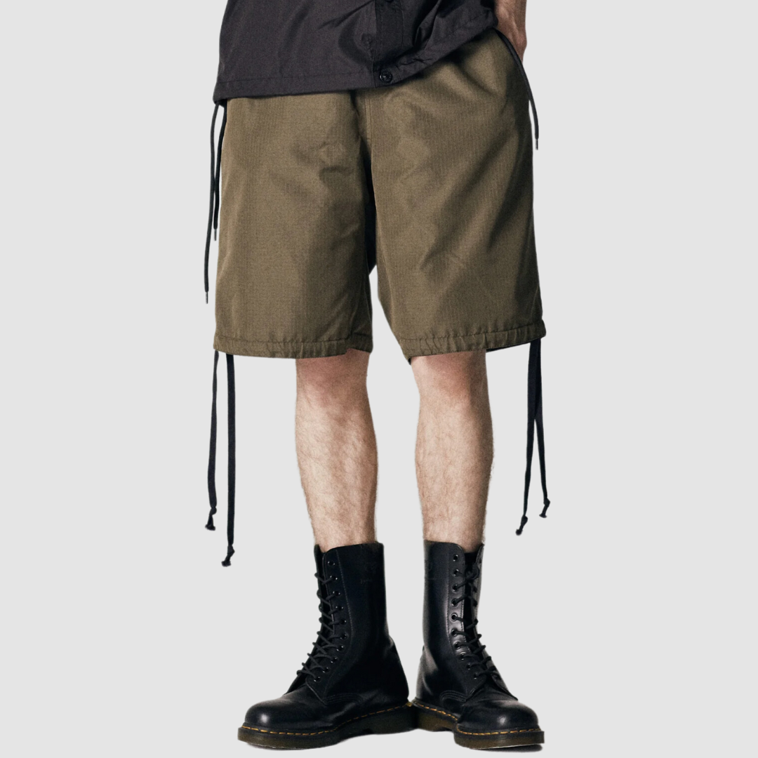 Military Reversible Short Pants Black