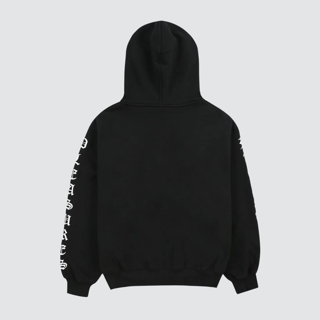 OE Zip Up Hoodie Black