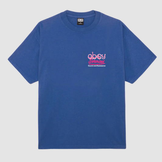 Obey Break Mental Bondage T-Shirt Surf Blue