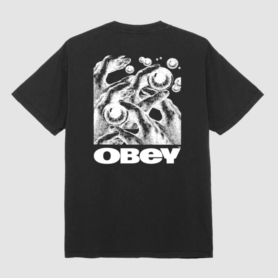 Obey Eyes In My Head T-Shirt Pigment Vintage Black