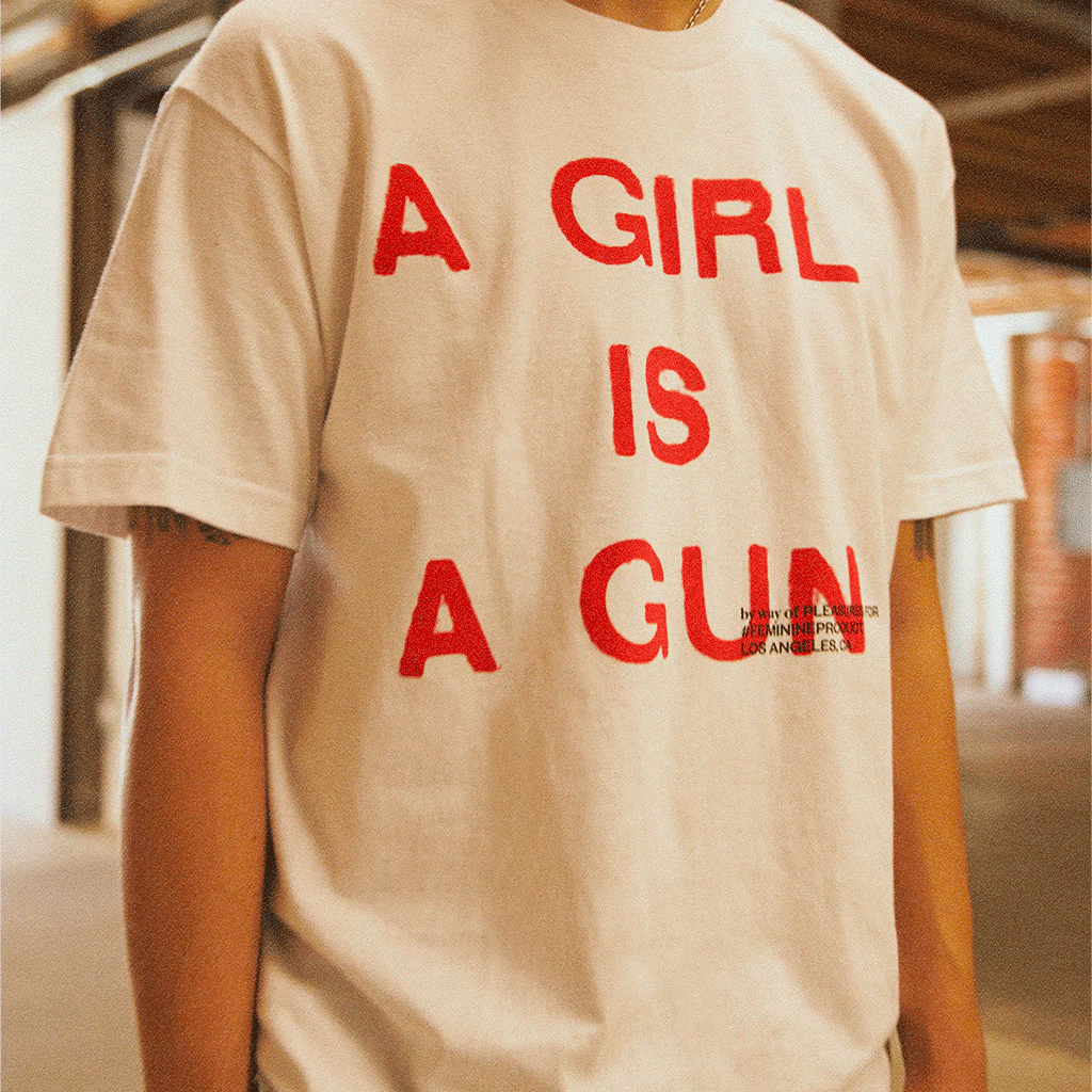 Girl Is A Gun T-Shirt White