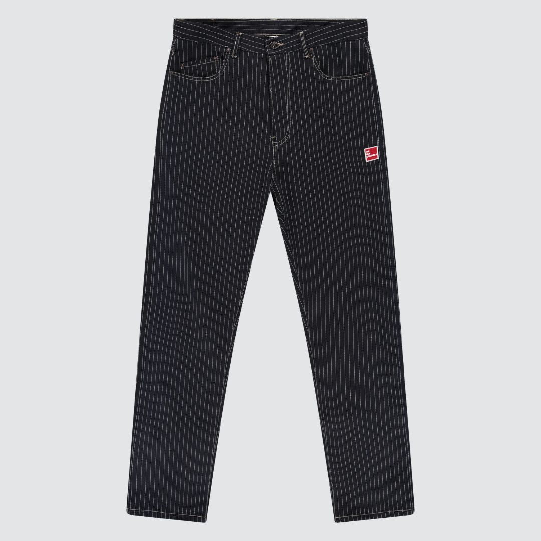 9-Dots Relaxed Jeans Pinstripe Denim