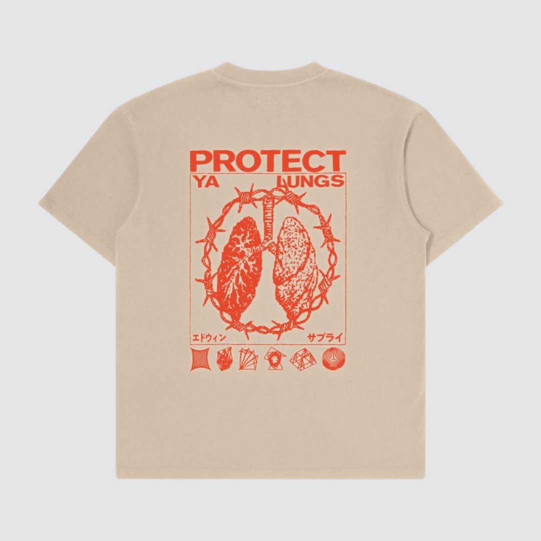 Protect Ya Lungs T-Shirt White Pepper