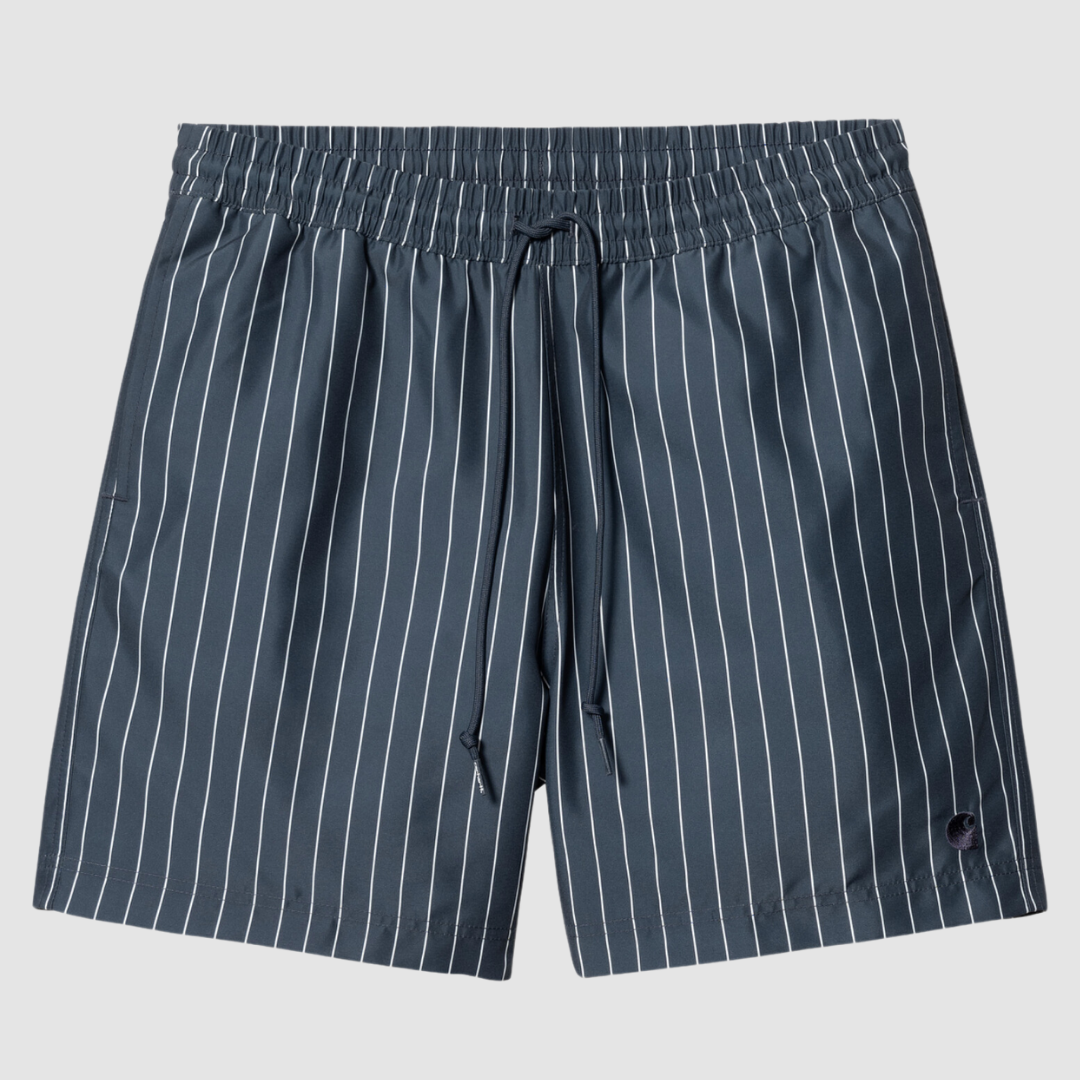 Slater Swim Trunks Cason Stripe Vertical Blue