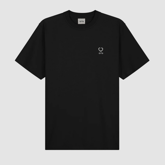 Teo Small Heart T-Shirt Black