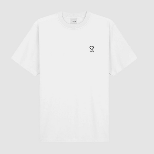 Teo Small Heart T-Shirt White
