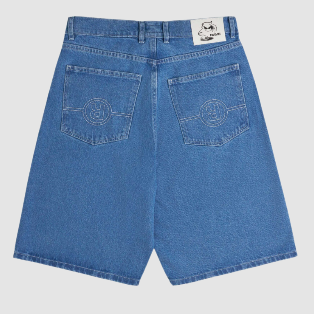 Très Gros Denim Short Blue Rinsed