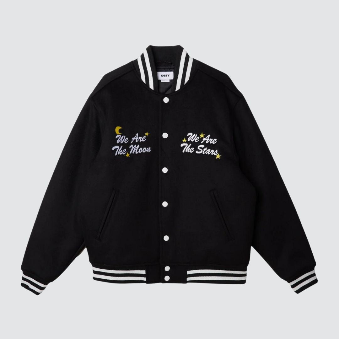 Wizard Varsity Jacket Black