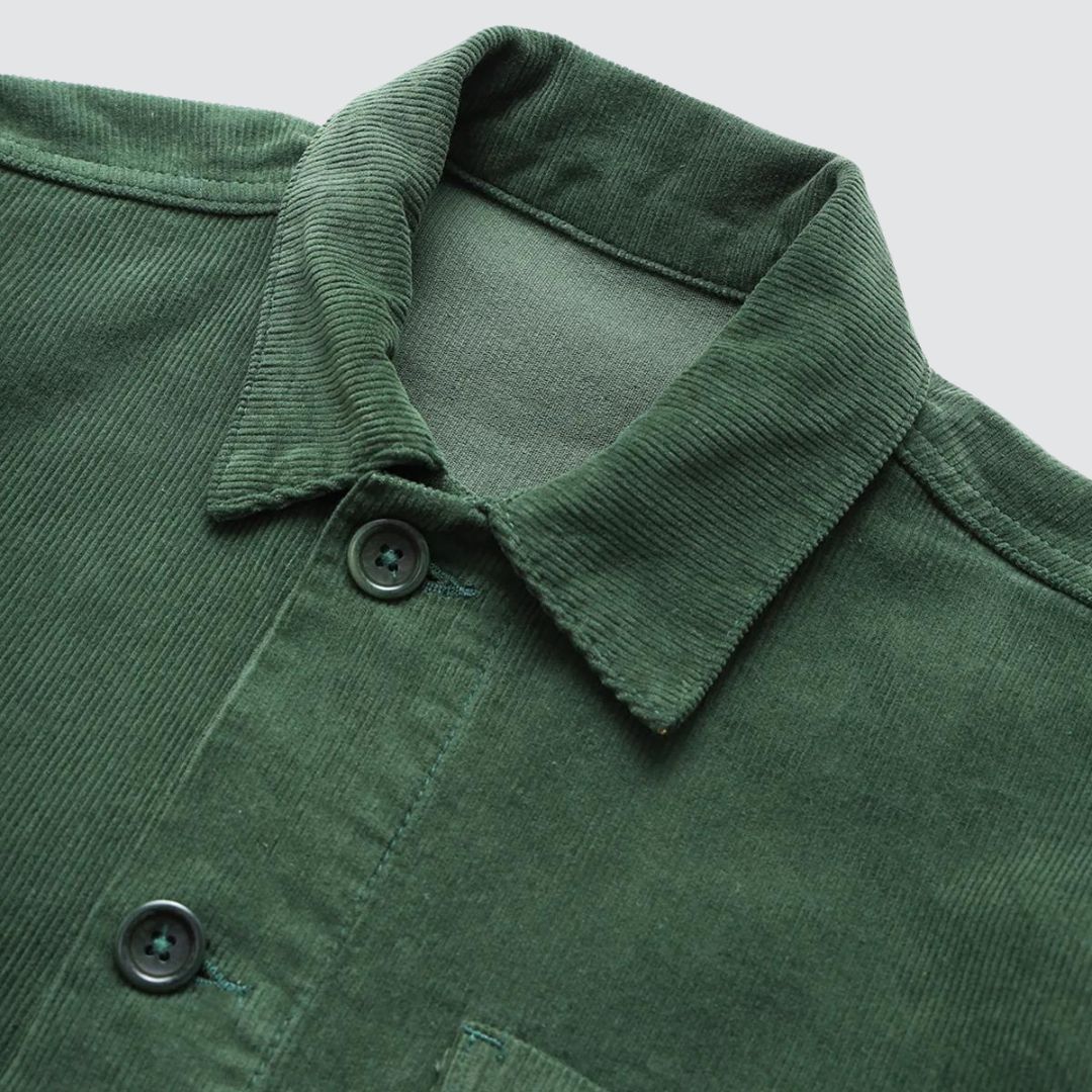 Corduroy Coverall Jacket Forest