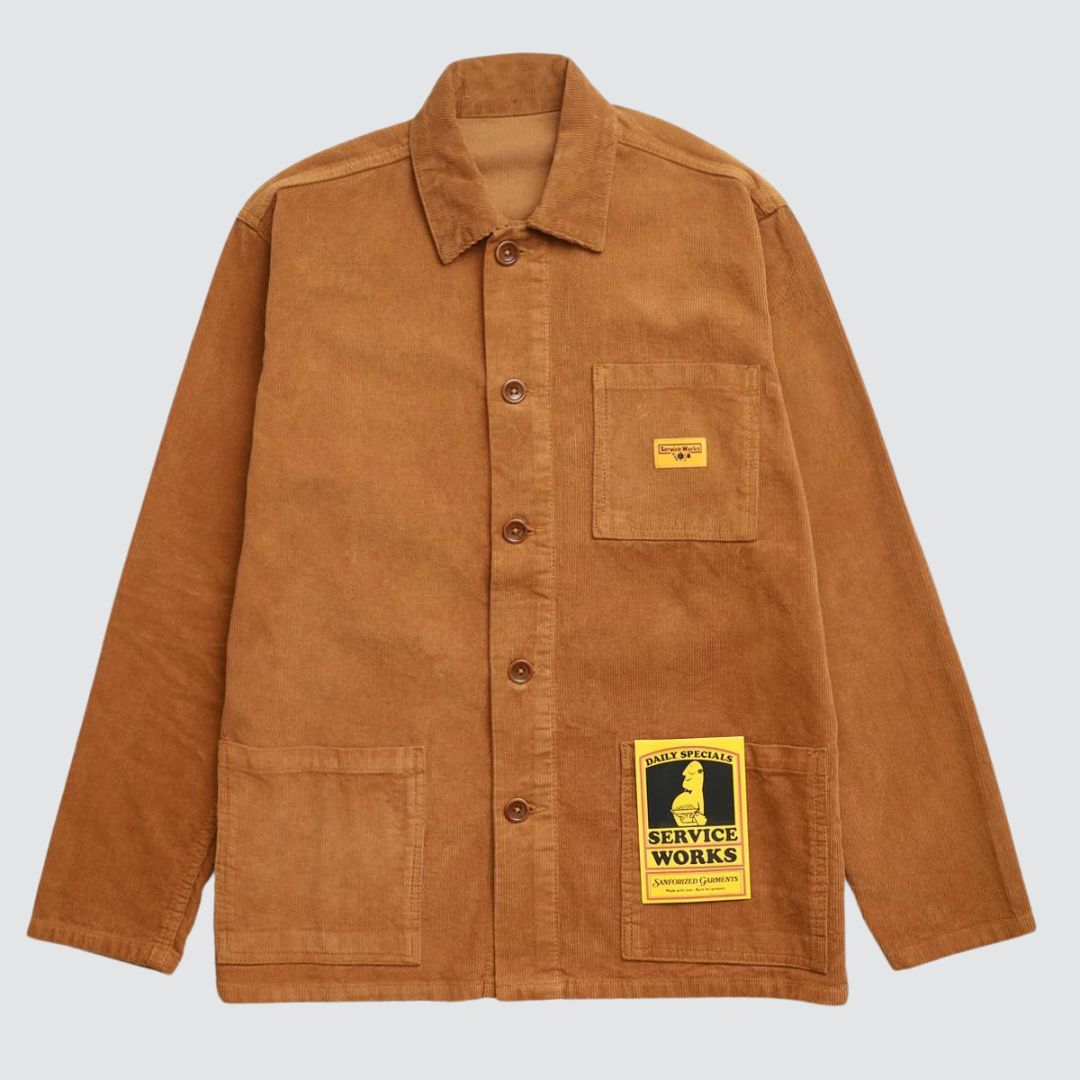 Corduroy Coverall Jacket Pecan