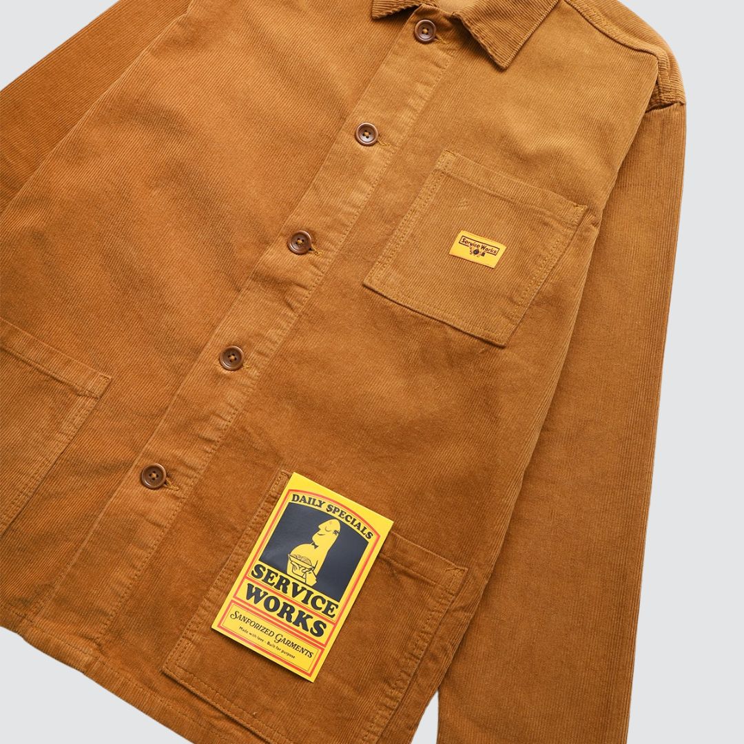 Corduroy Coverall Jacket Pecan