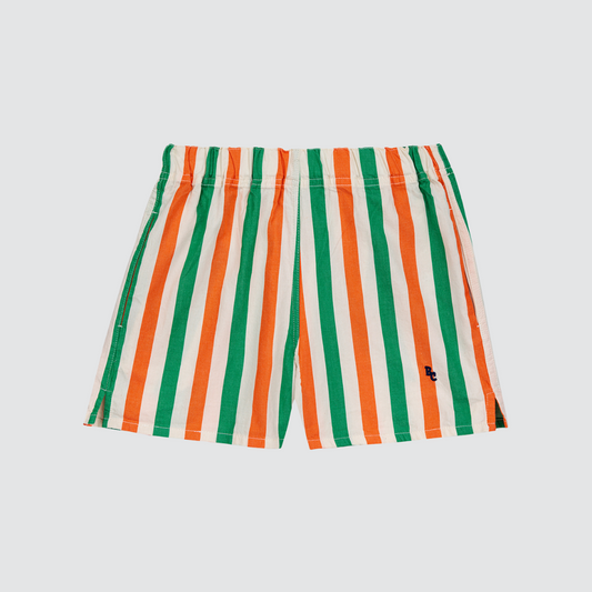 Vertical Stripes Woven Shorts